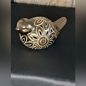 Ceramic Bronze Bird tea light/potpourri holder.